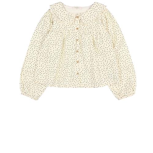 búho Prikket Bluse Ecru 10 Y  Creme  10 år  kvinde