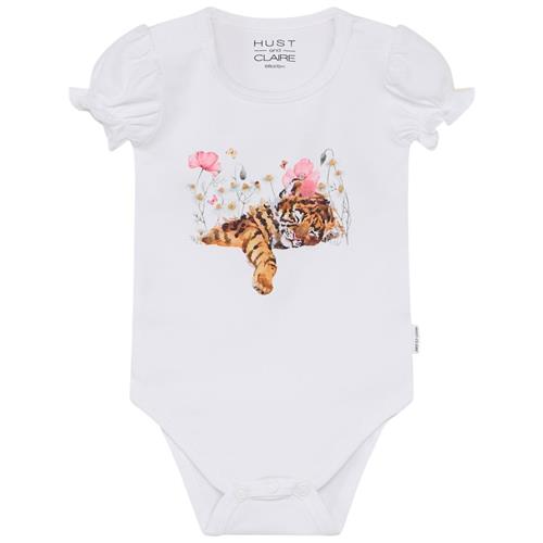 Hust&Claire Blanca Babybody Hvid 80 cm  Hvid  80 cm  Unisex