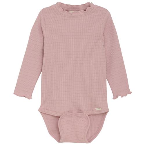 Minymo Baby body i Pale Mauve 80 cm  Lyserød  80 cm  kvinde