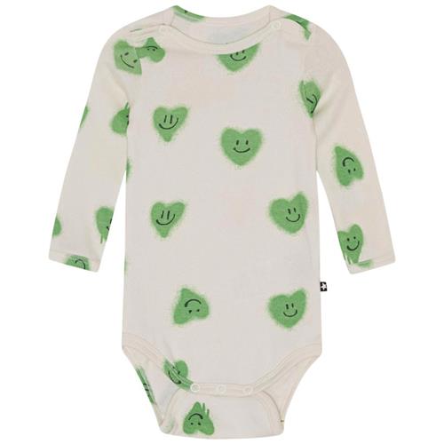 Molo GOTS Foss Babybody Hearts 80 cm  Creme  80 cm  Unisex