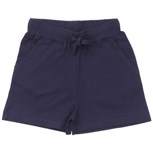 Copenhagen Colors Ribbet Shorts Navyblå 98 cm  Marineblå  98 cm  Unisex