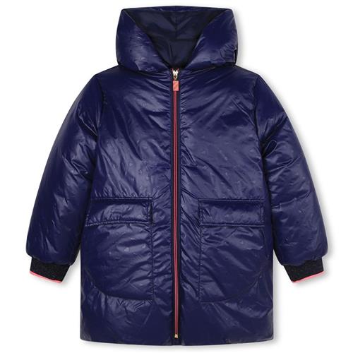 Billieblush Hjertemønstret Parka Navyblå 3 Y  Marineblå  3 år  kvinde