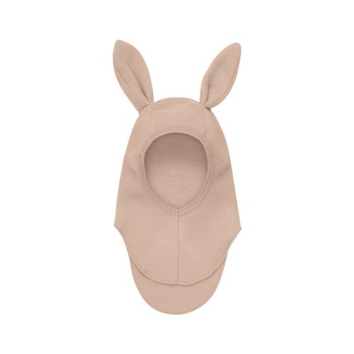 Huttelihut Balaclava med Ører i Uld Fleece Mahogany Rose 0-12 months  Lyserød  0-12 måneder  Unisex