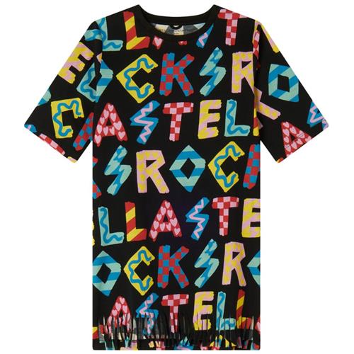 Stella McCartney Kids Mønstret T-shirt Kjole Sort 5 Y  Sort  5 år  kvinde