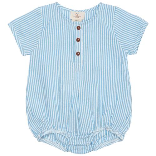 Copenhagen Colors Stribet Romper Himmelblå 62 cm  Blå  62 cm  Unisex