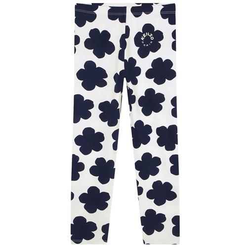 Kenzo Blomstrede Leggings Cremefarvet 14 Y  Creme  14 år  kvinde