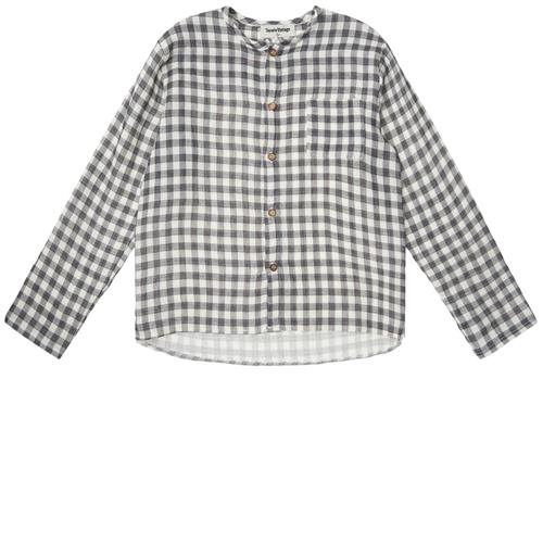 Tocoto Vintage Checked Maho Neck Skjorte Off White 6 Y  Creme  6 år  mand