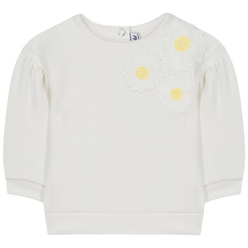 Tartine et Chocolat Broderet Baby Sweatshirt Blå 1 Y  Hvid  1 år  kvinde