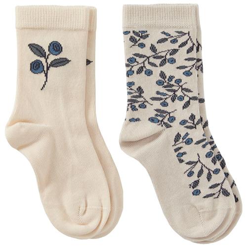 Buddy & Hope 2-pak GOTS Albert Strømper Blueberry 16-19 EU  Beige  16-19 EU  Unisex