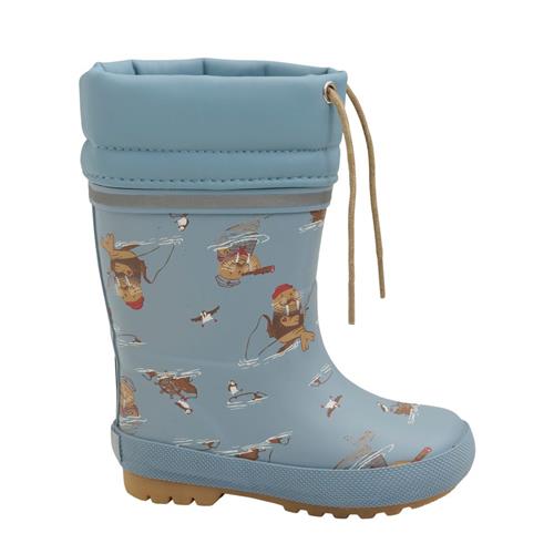 Celavi Mønstrete Forede Gummistøvler Smoke Blue 33 EU  Blå  33 EU  Unisex