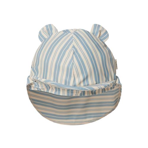 Buddy & Hope Melker Solhætte Emil Stripe 48/50 cm  Blå  48/50 cm  Unisex