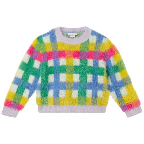 Stella McCartney Kids Strikket Trøje Multifarvet 4 Y  Blå  4 år  kvinde
