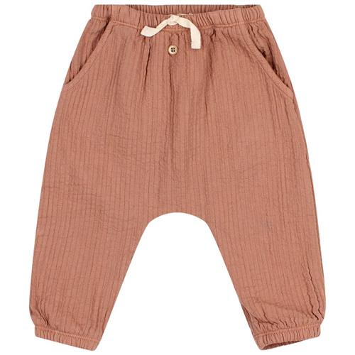 búho Teksturerede Bukser Cocoa 6 Months  Rød  6 måneder  Unisex