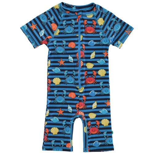 Småfolk Mønstret UV-dragt Med Krabber Brilliant Blue 68 cm  Blå  68 cm  Unisex