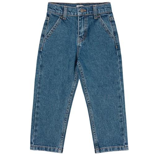 Copenhagen Colors Økologiske bomuldsjeans Indigo Blue Washed 110 cm  Blå  110 cm  Unisex