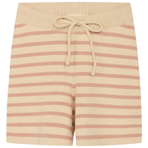 Flöss Fyle Strikket Stribet Shorts Acorn/Warm Cotton 68 cm  Beige  68 cm  mand