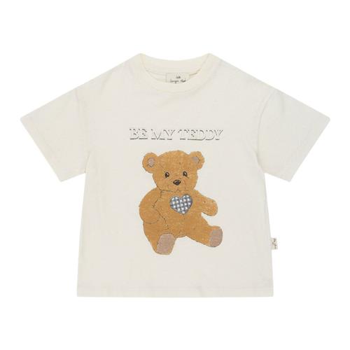Konges Sløjd T-shirt Med Bamse Cremefarvet 3 Y  Creme  3 år  mand
