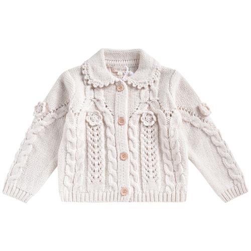 Louise Misha Louny Cardigan Cremefarvet 3 Y  Creme  3 år  kvinde