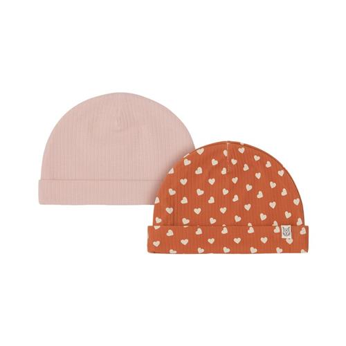 Kuling 2-pak GOTS Detroit Huer Light Ginger Hearts/Woody Rose 52/54 cm  Lyserød  52/54 cm  Unisex