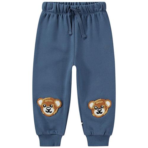 Molo GOTS Simeon Joggingbukser Teddy Friend 68 cm  Blå  68 cm  Unisex