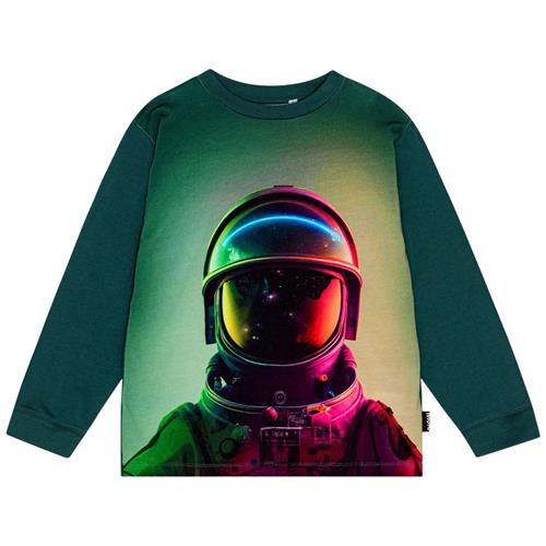 Molo GOTS Rube Langærmet T-shirt Space Helmet 92 cm  Grøn  92 cm  mand