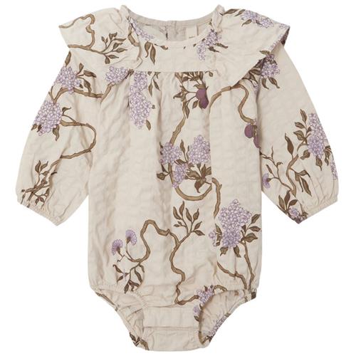 garbo&friends Blomstret Romper Tree of Life 50/56 cm  Beige  50/56 cm  Unisex