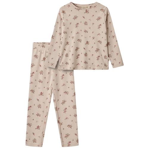 Wheat GOTS Mila Blomstret Pyjamas Lyselilla 110 cm  Lilla  110 cm  kvinde
