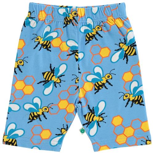 Småfolk Mønstret Shorts Med Bier Blue Grotto 2-3 Y  Blå  2-3 år  Unisex