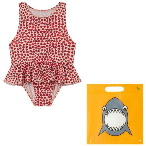 Stella McCartney Kids Hjertemønstret Badedragt Rød 6 Months  Rød  6 måneder  kvinde