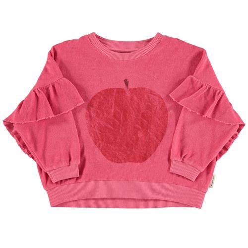 Piupiuchick Sweatshirt Med Tryk Strawberry Pink 6 Y  Lyserød  6 år  kvinde