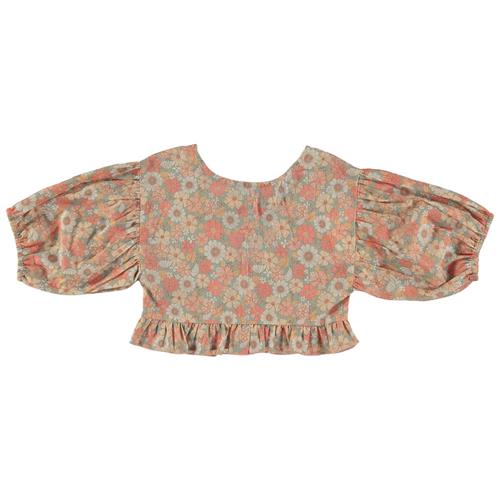Tocoto Vintage Blomstret Bluse Lyserød 3 Y  Lyserød  3 år  kvinde