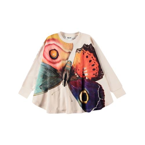 Molo GOTS Marcella Trøje Giant Butterfly 5-7 Y  Creme  5-7 år  kvinde