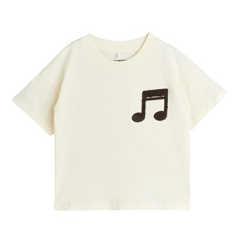 Mini Rodini Note Chenille T-shirt Offwhite 80/86 cm  Creme  80/86 cm  Unisex