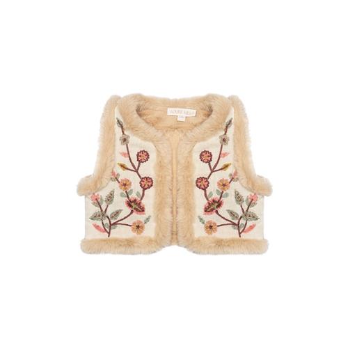 Louise Misha Libra Vendbar Kunstpelsvest Til Baby Cremefarvet 24 months  Creme  24 måneder  kvinde