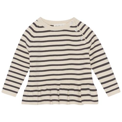 Flöss Flye Stribet Trøje Cremefarvet 68 cm  Creme  68 cm  Unisex