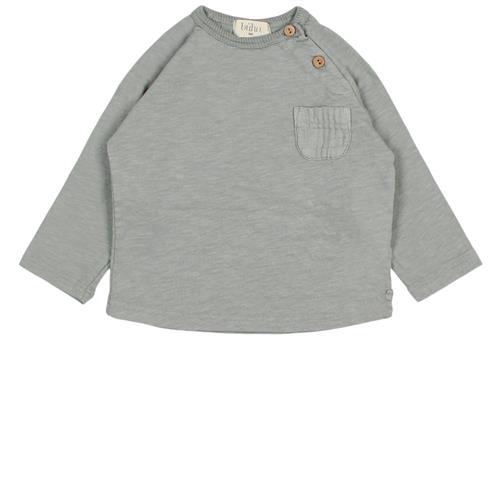 búho T-shirt Med Lomme Eucalyptus 6 Months  Grå  6 måneder  Unisex