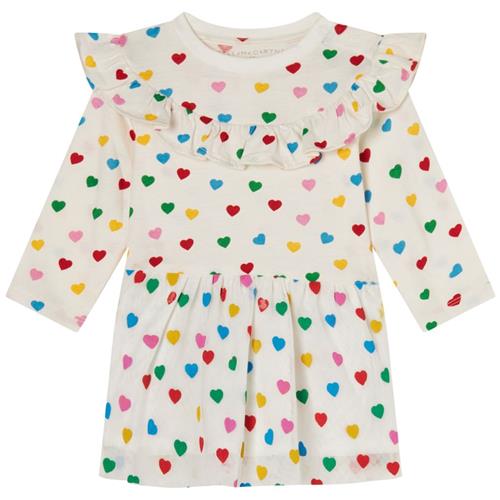 Stella McCartney Kids Hjertemønstret Kjole Cremefarvet 18 Months  Creme  18 måneder  kvinde