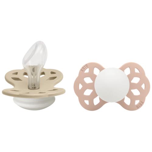 BIBS S2 Infinity Glow Anatomiske Sutter Vanilla/Blush 1-3 Y      Unisex