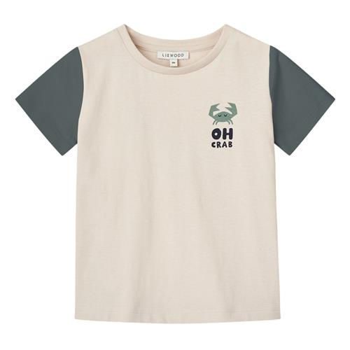 Liewood Apia Baby T-shirt Oh Crab/Sandy 74 cm  Creme  74 cm  Unisex