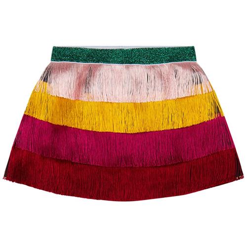 Stella McCartney Kids Nederdel Med Frynser Multifarvet 14 Y  Sort  14 år  kvinde