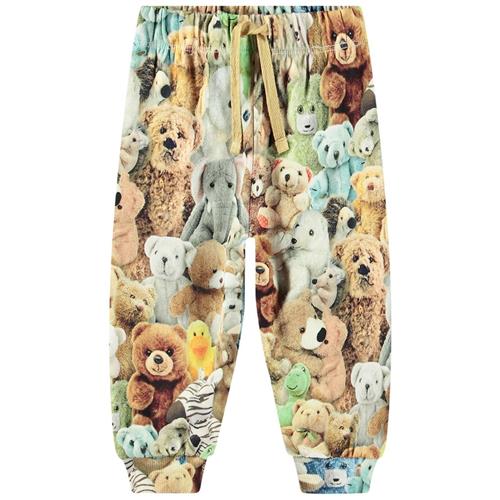 Molo GOTS Simeon Joggingbukser Teddy Friends 68 cm  Beige  68 cm  Unisex