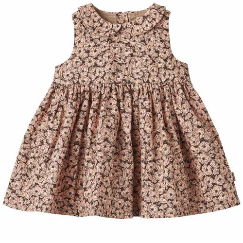 Wheat Eila Kjole Anemones in plenty 68 cm  Brun  68 cm  kvinde