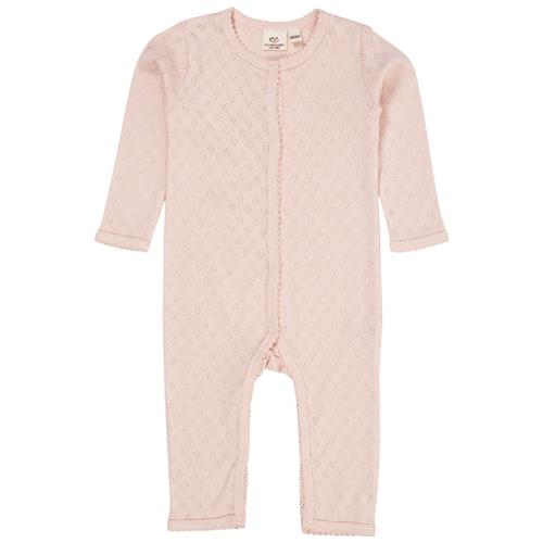 Copenhagen Colors Heldragt I Pointelle Dusty Rose 74 cm  Lyserød  74 cm  kvinde