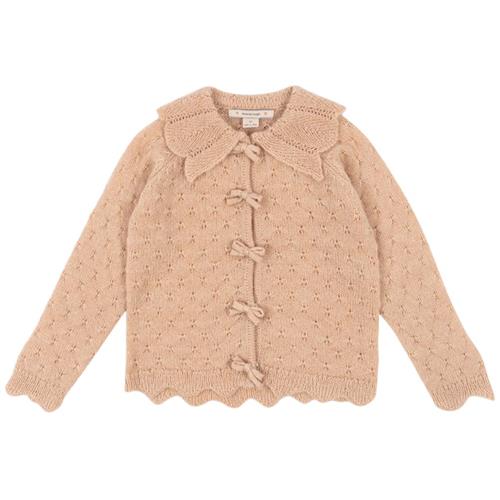 Konges Sløjd Smilla Strikket Cardigan Light Rose 18 months  Lyserød  18 måneder  kvinde