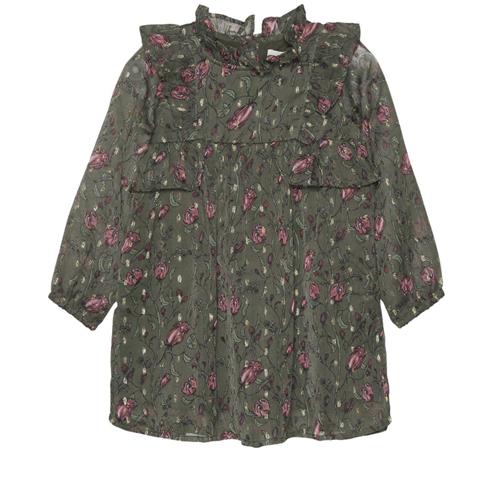 Creamie Blomstret Baby-kjole Olive Night 80 cm  Grøn  80 cm  kvinde