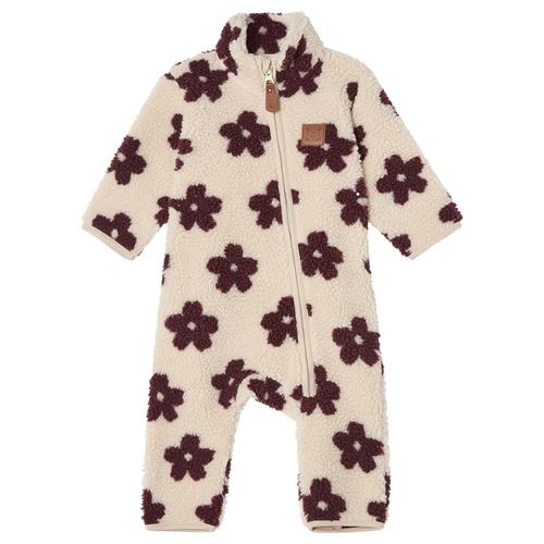 Kuling Austin Pile Blomstret Fleece Overtræk Aubergine Flower 92 cm  Creme  92 cm  Unisex