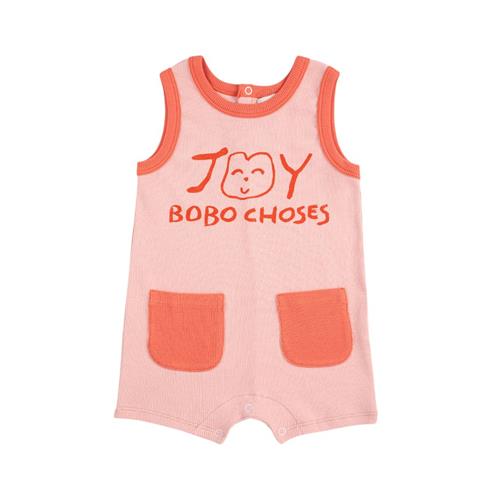 Bobo Choses Smiling Baby Lyserød Heldragt Light Pink 3 months  Lyserød  3 måneder  kvinde