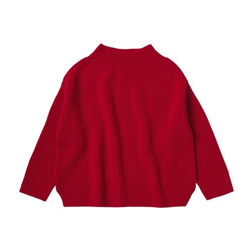 FUB Højhalset Sweater  Red 90 cm  Rød  90 cm  Unisex