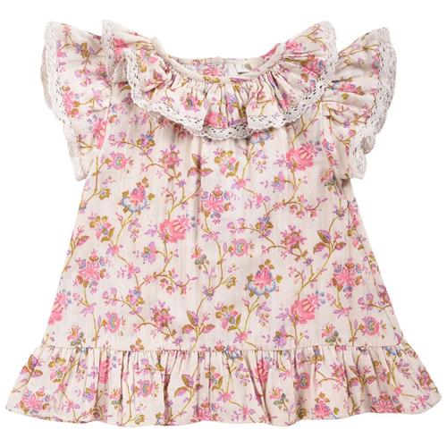 Louise Misha Natiya Baby-kjole Cream Bucolia Fields 24 Months  Lyserød  24 måneder  kvinde