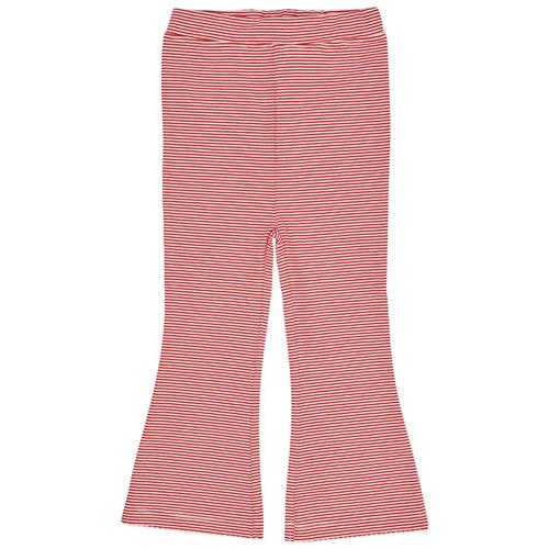 Copenhagen Colors Striped Flare Pant  Red/Cream Stripe 116 cm  Rød  116 cm  Unisex